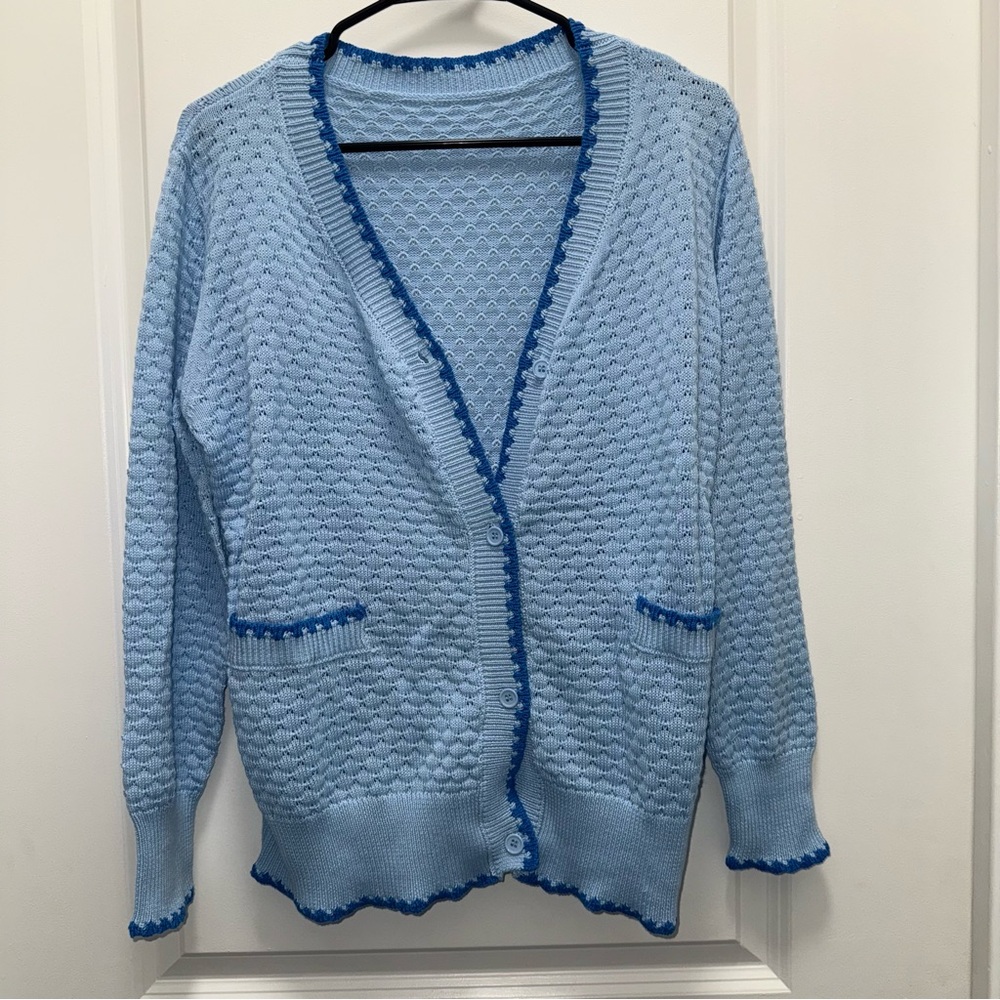 ZAFUL Sky blue Cardigan